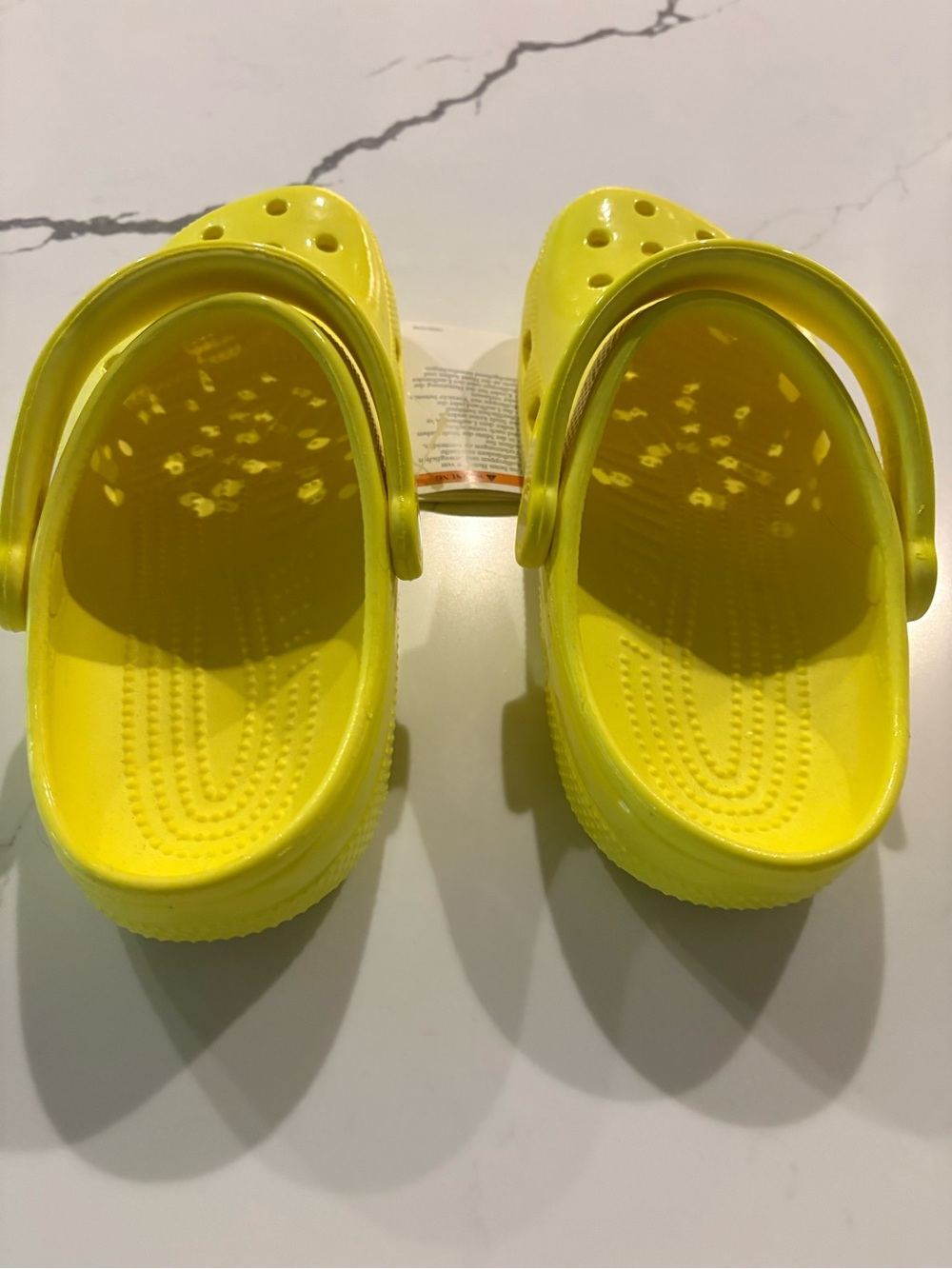 NWT Neon Yellow Crocs Clogs, W8, M5 Unisex - Picture 7 of 10